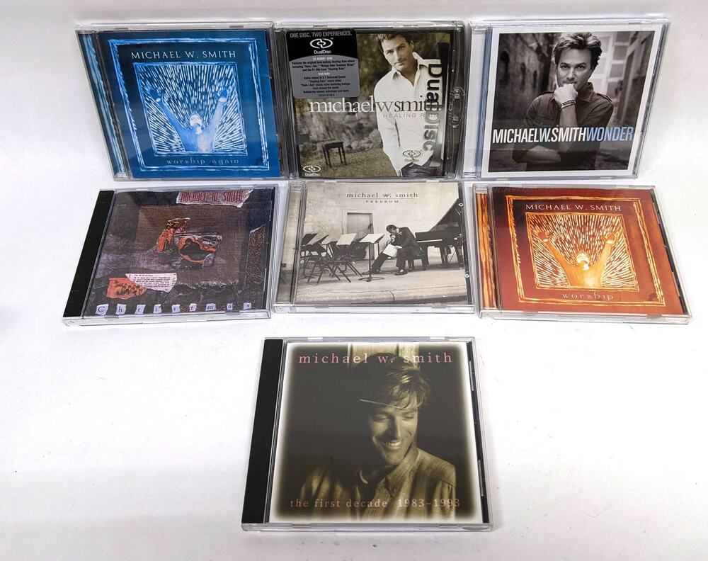 Mixed lot of 7 Michael W. Smith Christian Music CDs - All play well
